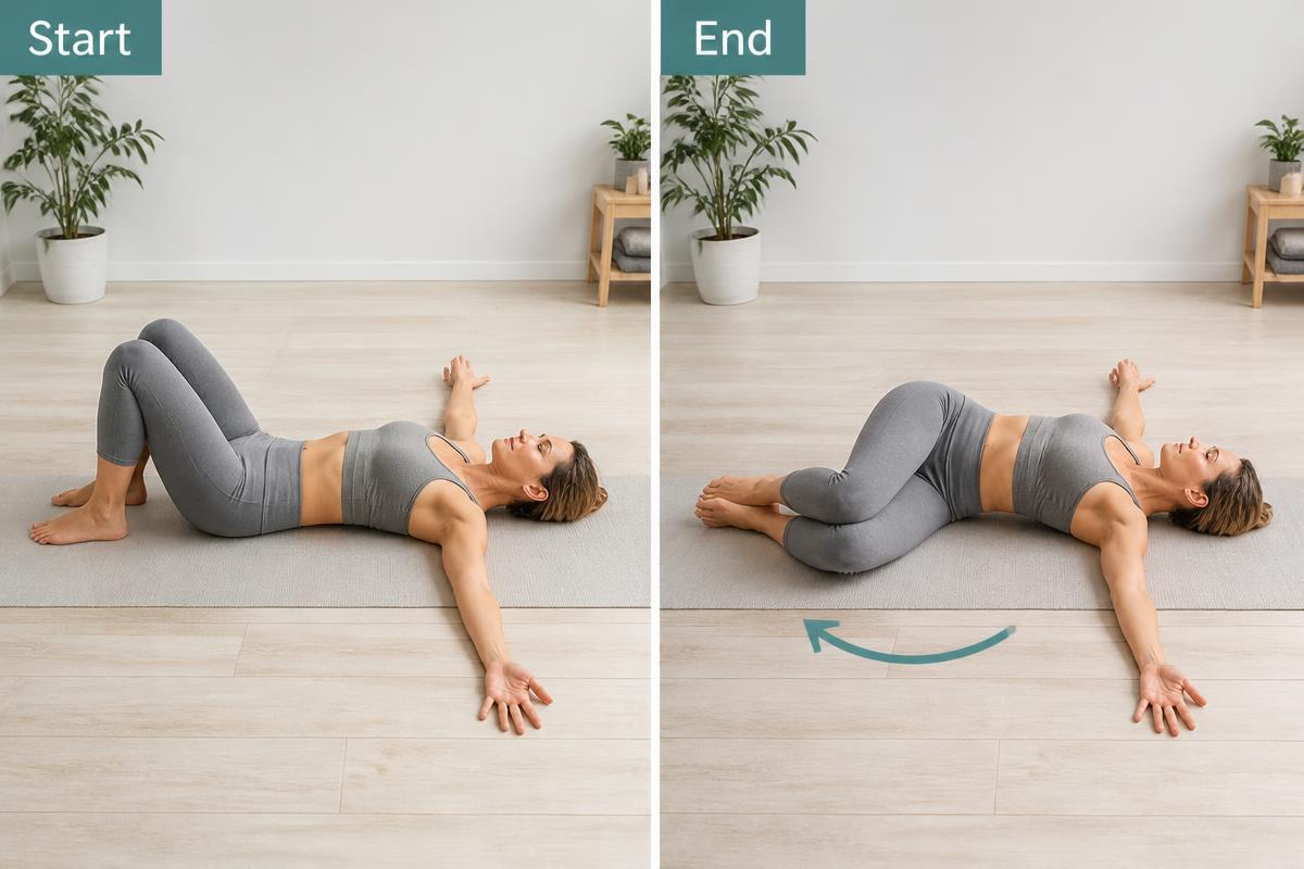 Supine Lumbar Rotation demonstration