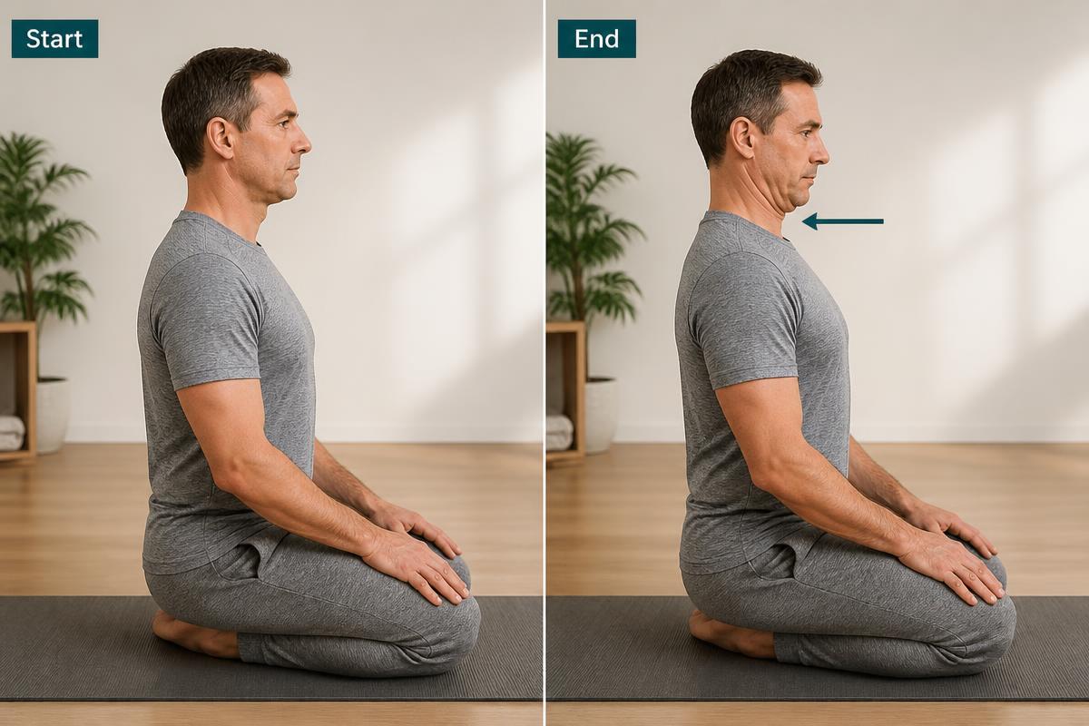 Chin Tucks demonstration