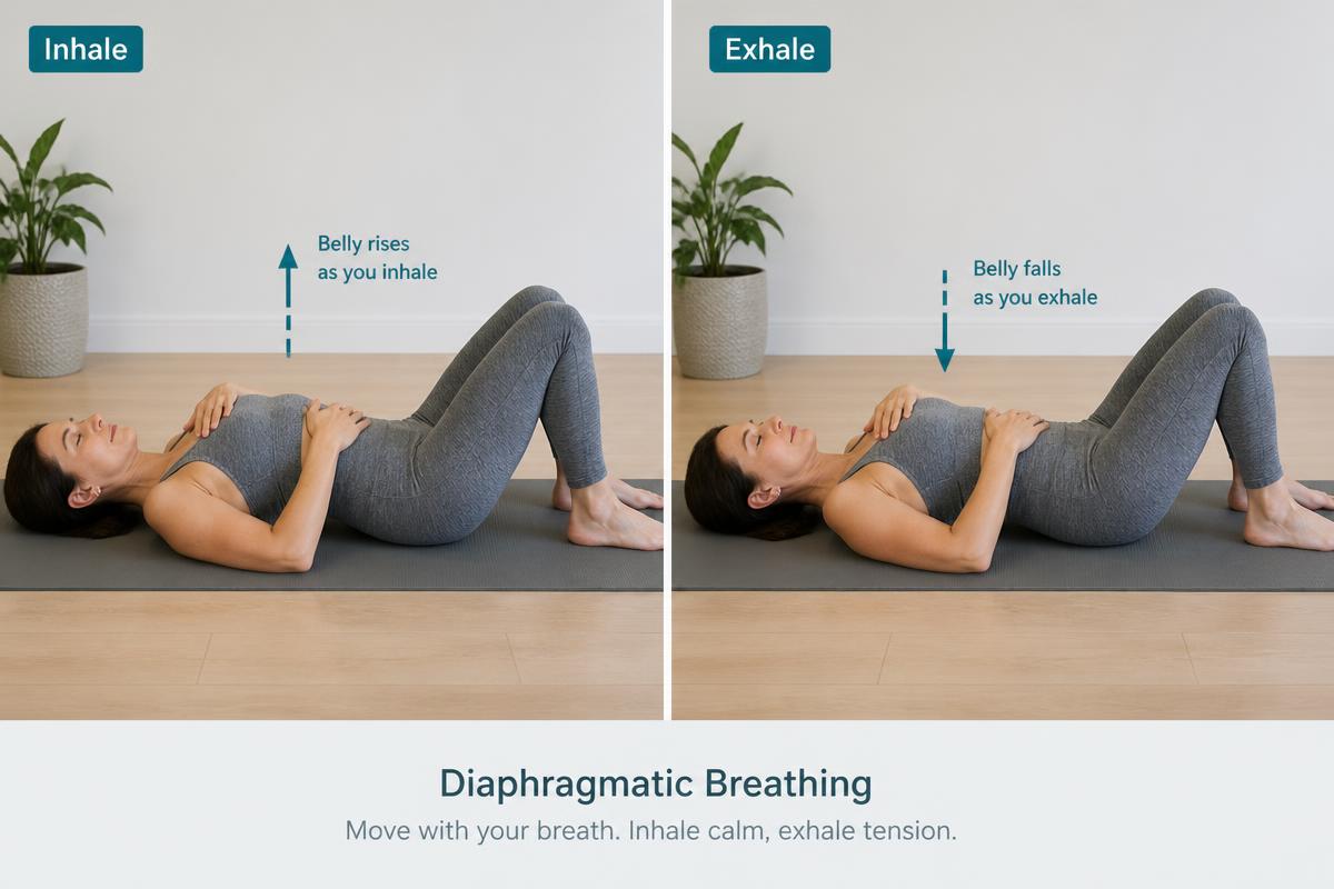 Diaphragmatic Breathing demonstration