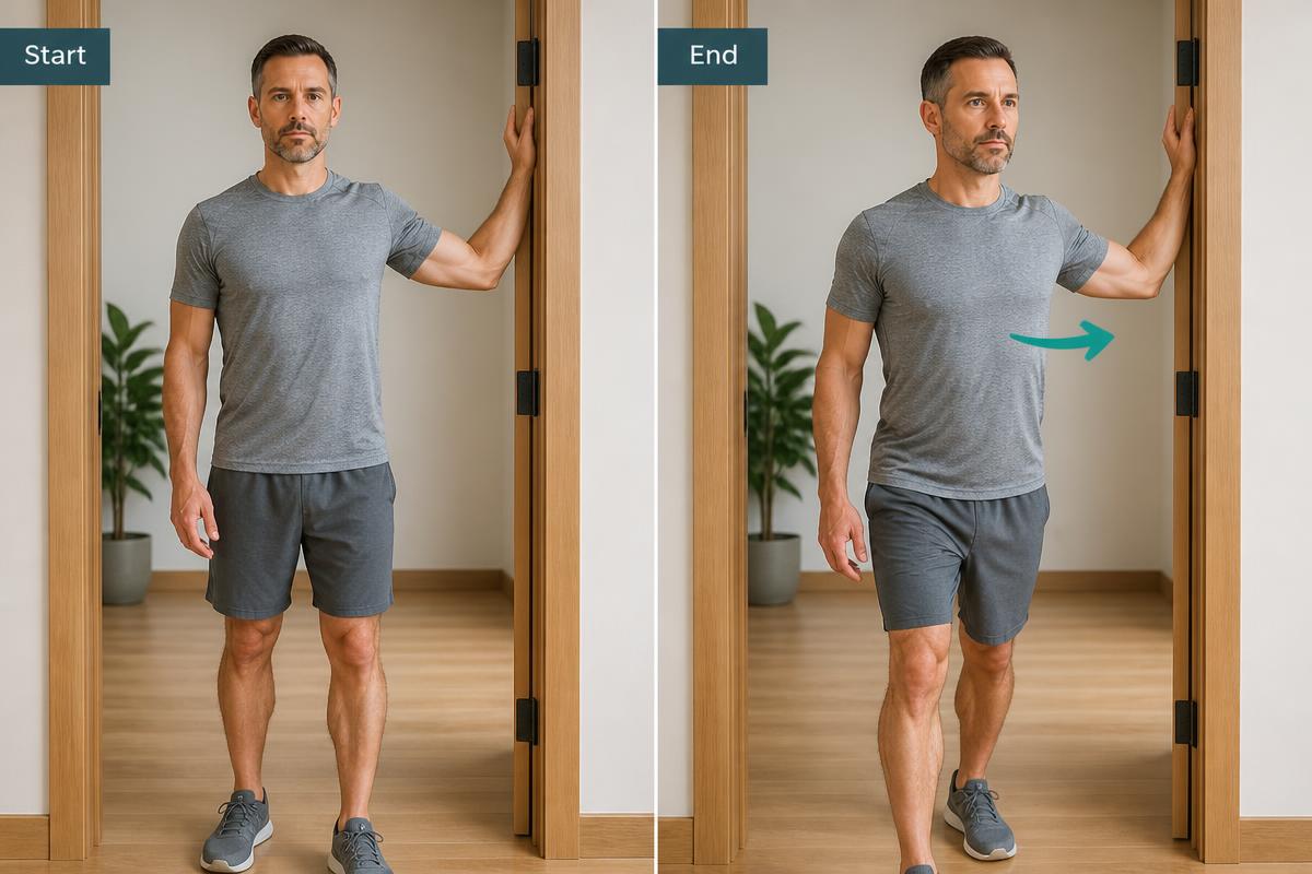 Doorway Pec Stretch demonstration
